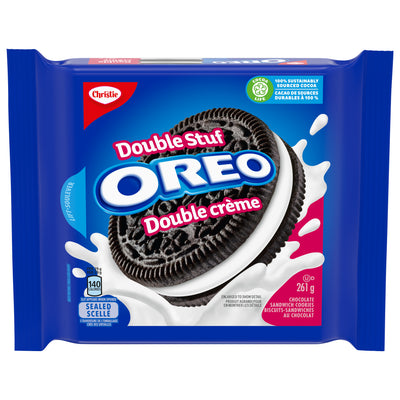 Oreo Double Creme Chocolate Sandwich Cookies, 261 g