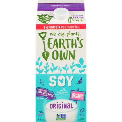 Earths Own Original Soy Milk, 1.75 l