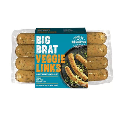 Big Mountain Bratwurst Inspired Big Brat Veggie Links, 4 ct, 360 g
