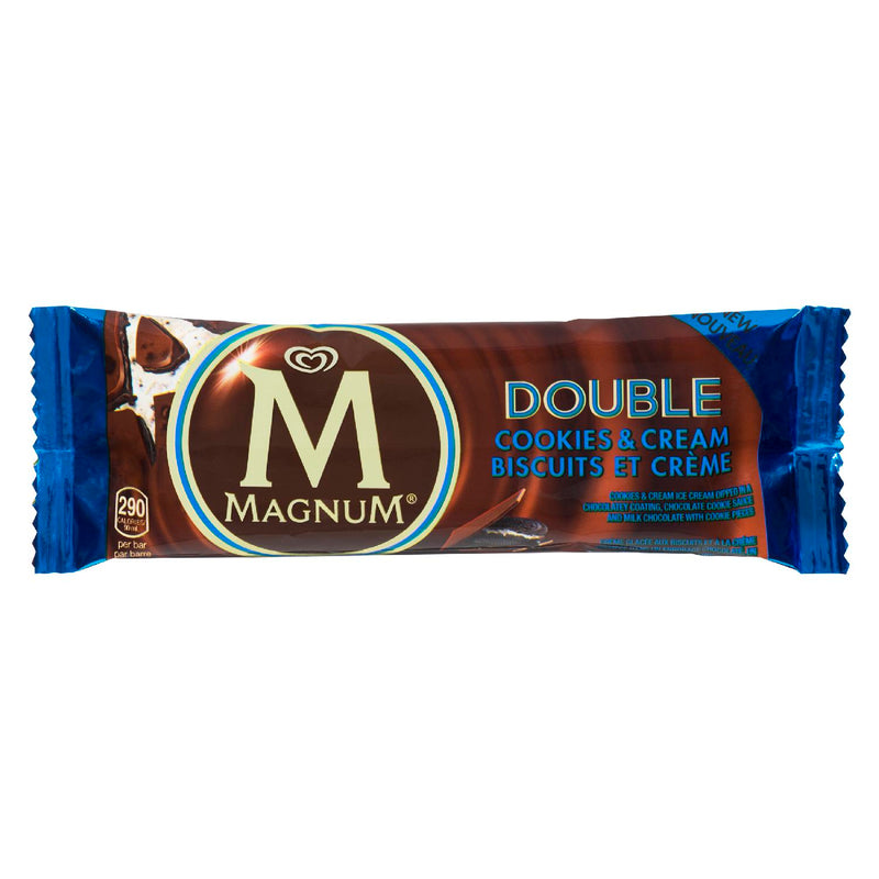 Magnum, Double Cookies & Cream, Chocolate Bar, 1 c
