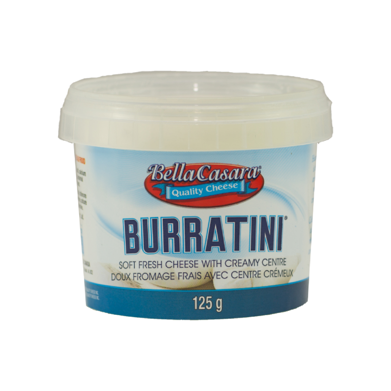 Bella Casara Burratini Soft Fresh Cheese With Creamy Center, 125 g