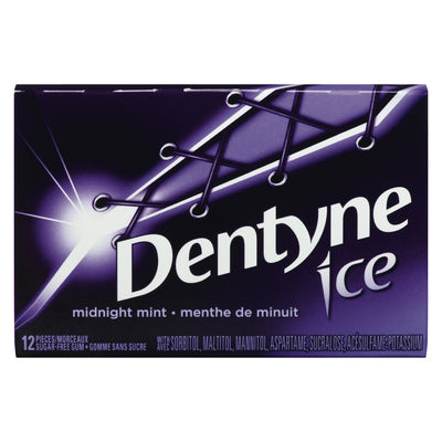 DENTYNE Ice Midnight Mint Gum 12's