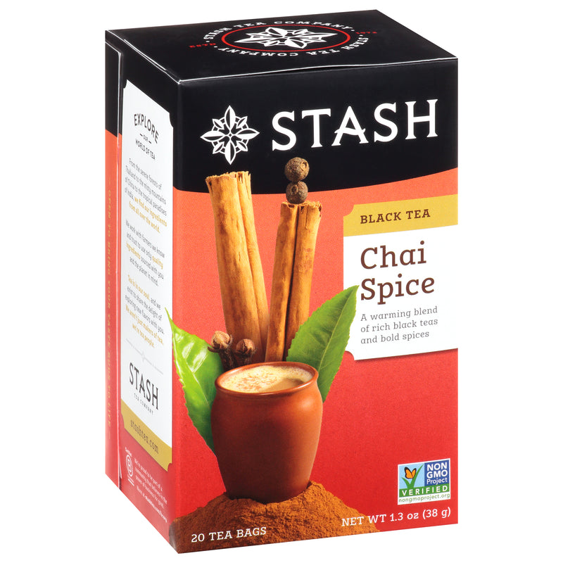 Stash Chai Spice Tea Bags Black Tea, 20 bags
