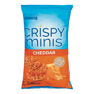 QUAKER Crispy Minis Cheddar Rice Chips 100g