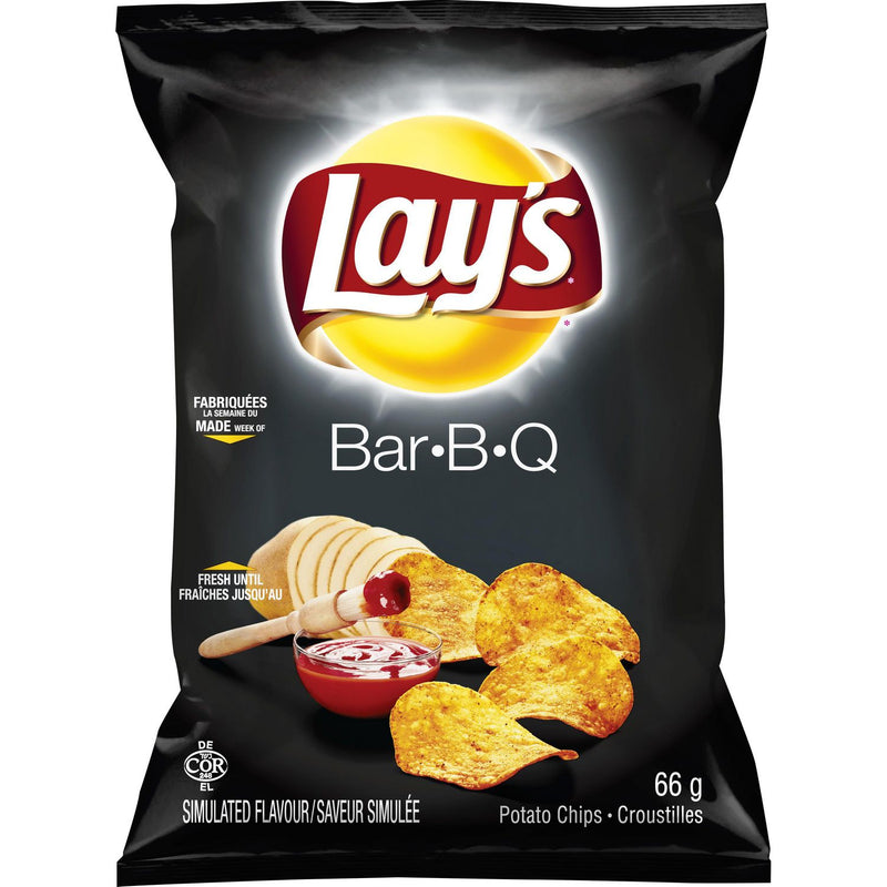 LAY'S Bar-B-Q Flavour Potato Chips 66g