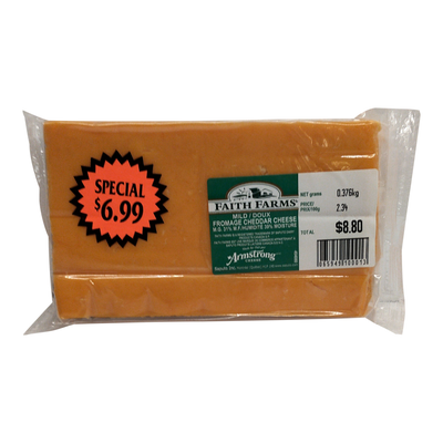 FAITH FARMS Mild Cheddar Cheese 400g