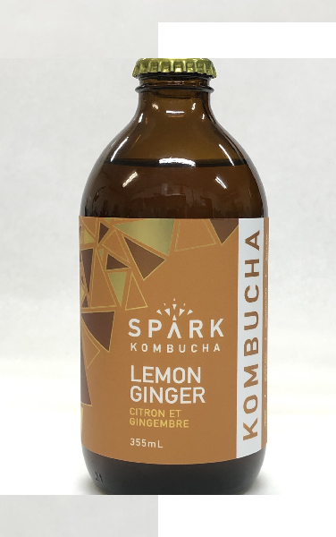 SPARK LEMON GINGER KOMBUCHA 355 ml