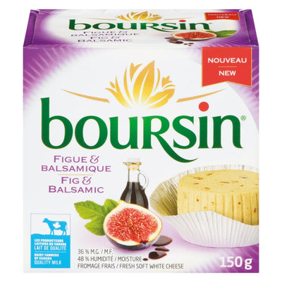 Boursin Fig & Balsamic Spreadable Cheese, 150 g