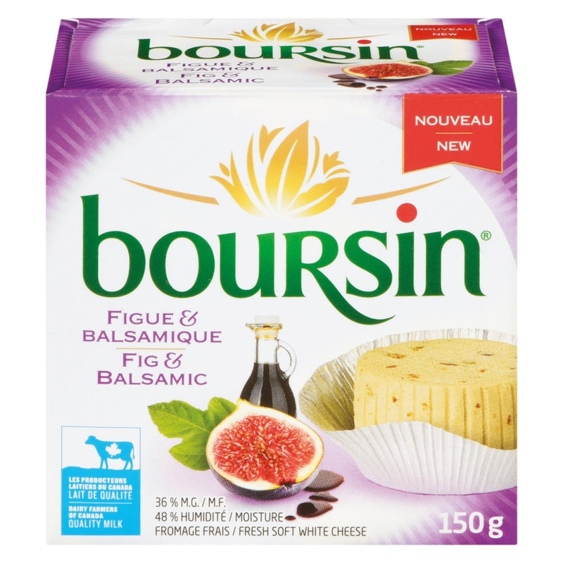 Boursin Fig & Balsamic Spreadable Cheese, 150 g