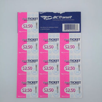 BC Transit 10 Pack Transit Tickets, 1 ct