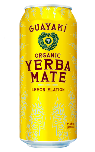 Guayaki Organic Lemon Elation Yerba Mate, 458 mL