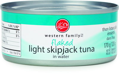 WESTERN FAMILY Light Skipjack Tuna 170g