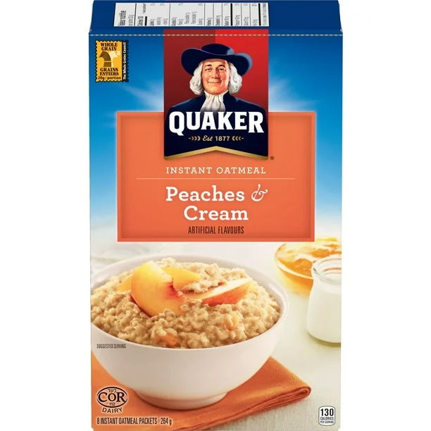 QUAKER Peaches & Cream Instant Oatmeal