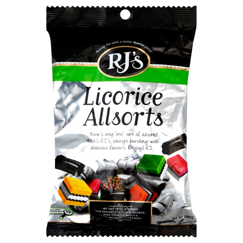 RJ's Allsorts Licorice, 280 g
