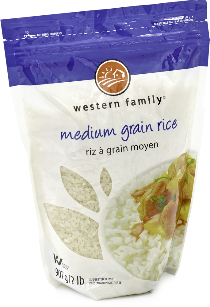 WESTERN FAMILY Medium Grain Rice 907g