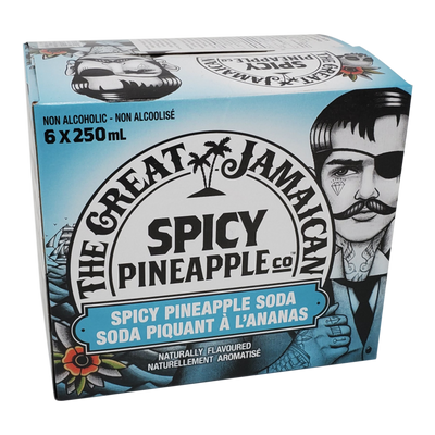 The Great Jamaican Spicy Pineapple Soda, 6 ct