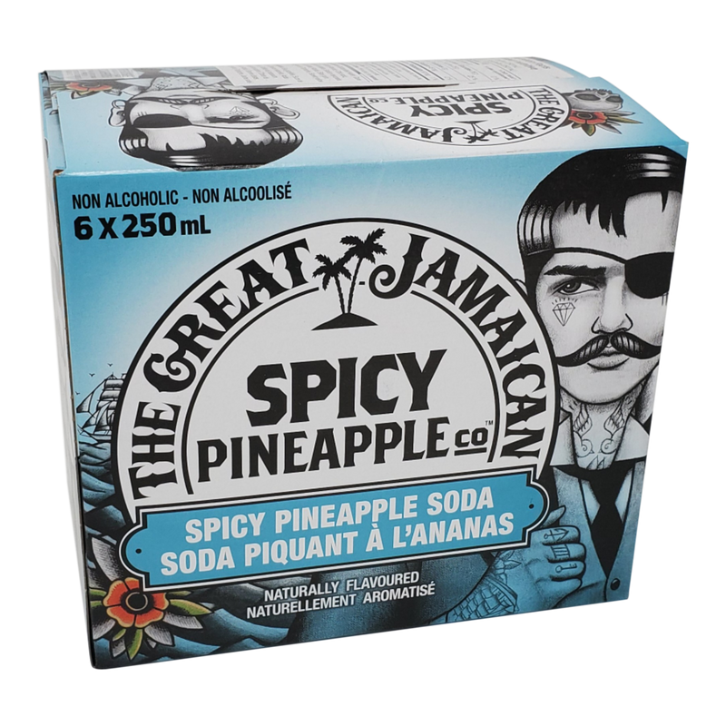 The Great Jamaican Spicy Pineapple Soda, 6 ct