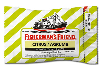 FISHERMAN'S Citrus Sucrose Free Lozenges 22's