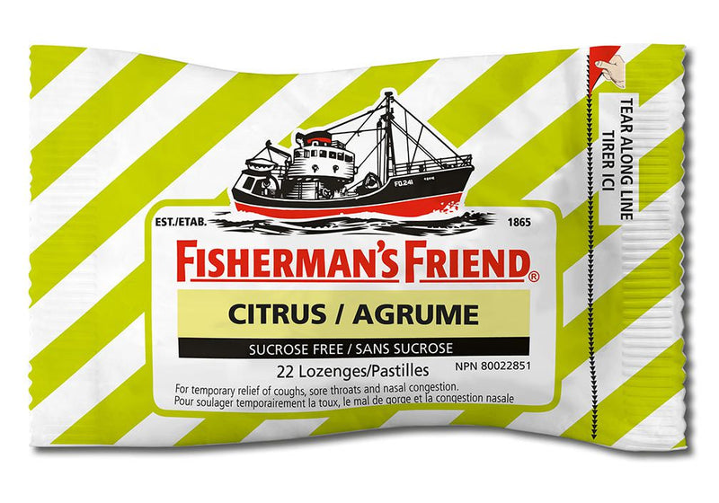 FISHERMAN'S Citrus Sucrose Free Lozenges 22's