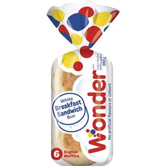 WONDER English Muffins 390g