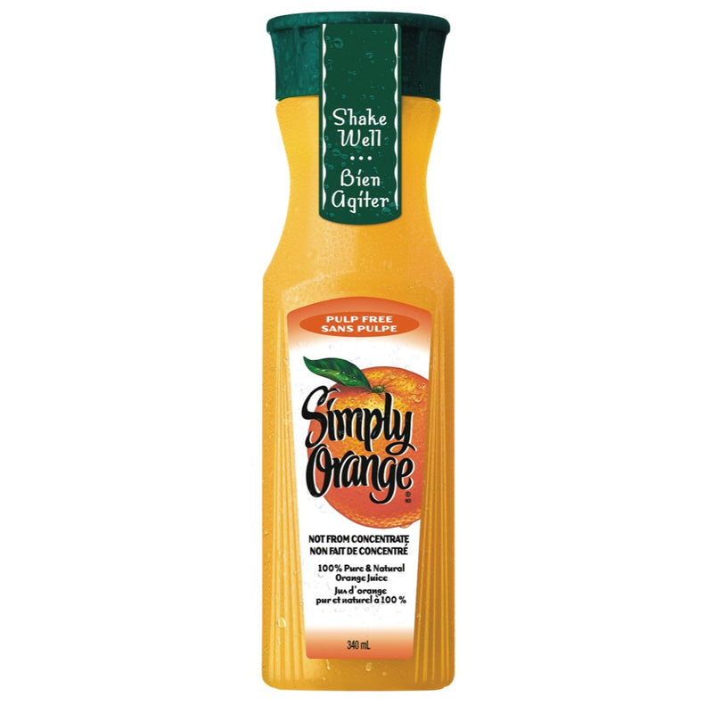 SIMPLY Orange Pulp Free Orange Juice 340ml