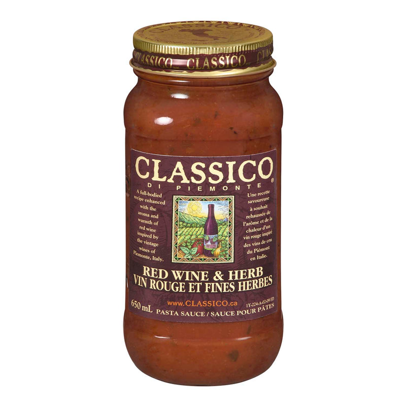 CLASSICO Red Wine & Herb Sauce 650ml