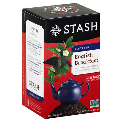 Stash English Breakfast Bags Black Tea, 20 tea bags