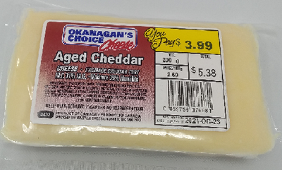 OKANAGAN'S CHOICE Aged White Cheddar