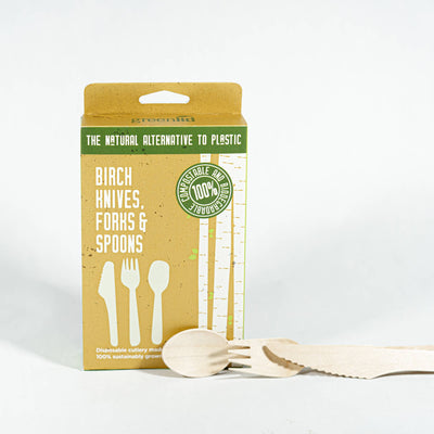 GREENLID Cutlery Birch 24 Pack