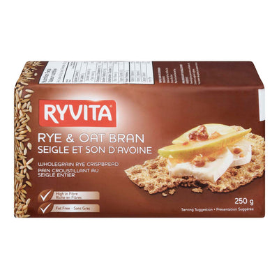 RYVITA Rye & Oat Bran Wholegrain Rye Crispbread 250g