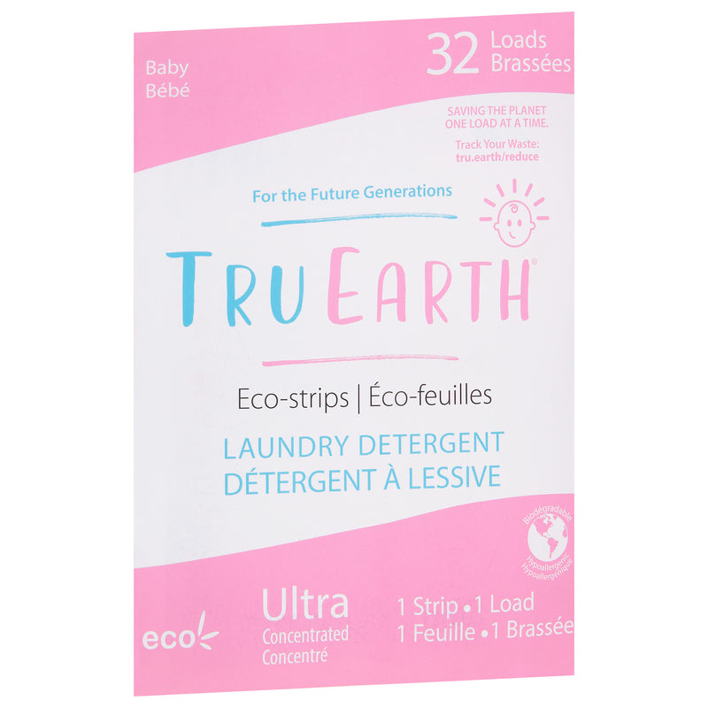 Tru Earth Eco-Strips Baby Laundry Detergent, 1 strip