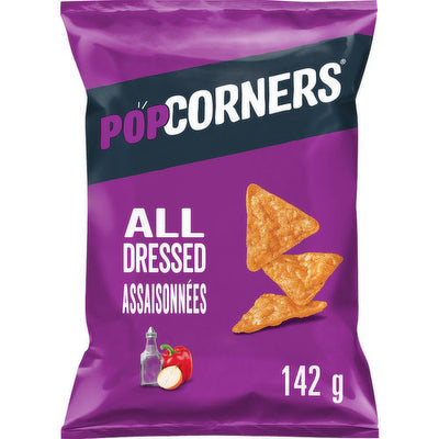 Pop Corners All Dressed Corn Snacks, 142 g