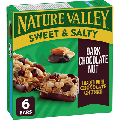 NATURE VALLEY Sweet & Salty Dark Chocolate Nut Granola Bars 175g