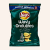Lay's Wavy Salt & Vinegar Flavoured Potato Chips, 220 g