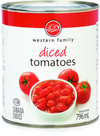WESTERN FAMILY Diced Tomatoes 796ml