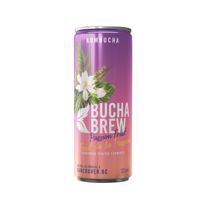 BUCHA BREW Passion Fruit Kombucha 375ml