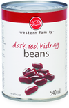 WESTERN FAMILY Dark Red Kidney Beans 540ml