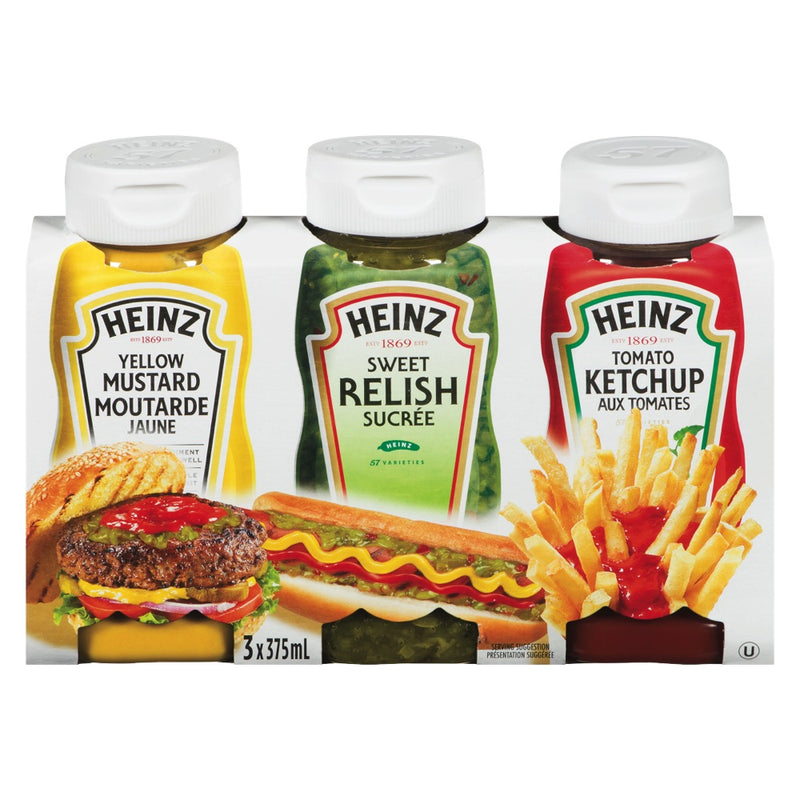 Heinz Assorted Condiments, 3 ct