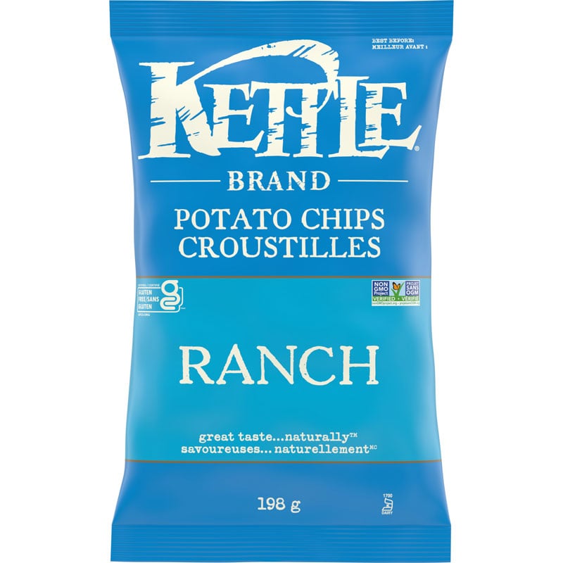 Kettle Brand Ranch Potato Chips, 198 g