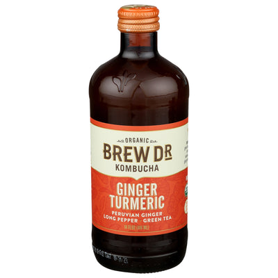 Brew Dr Kombucha Organic Ginger Turmeric Kombucha, 414 mL
