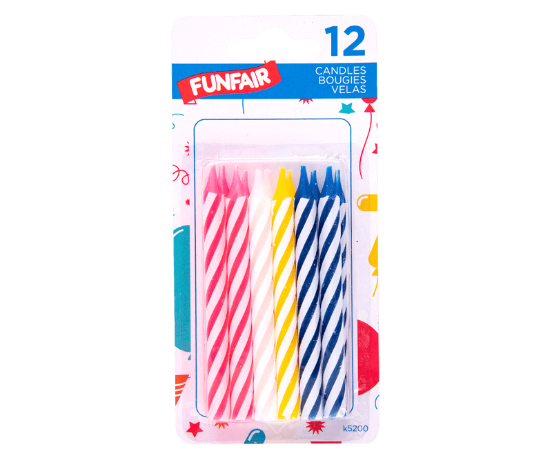 Funfair Candles, 12 ct