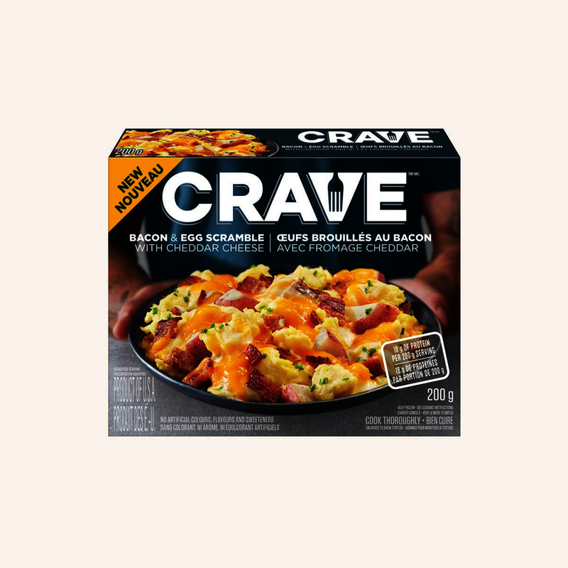 Crave Bacon & Egg Scramble With Cheddar Cheese, 200 g