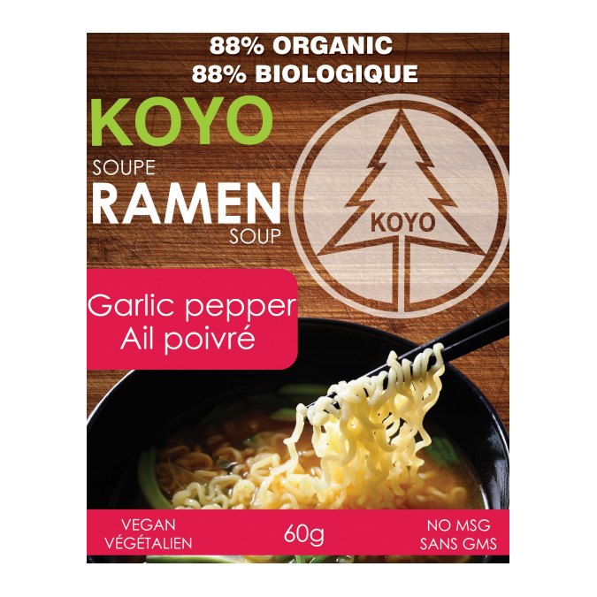 Koyo Ramen Soup Garlic Pepper, 60 g