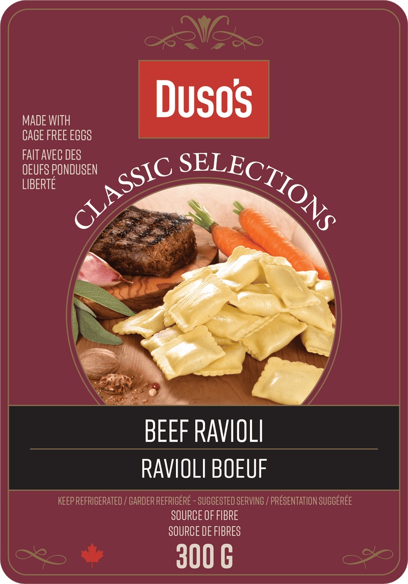 Duso's Classic Selections Beef Ravioli, 300 g