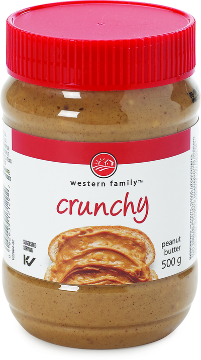 Western Family Crunchy Peanut Butter, 500 g