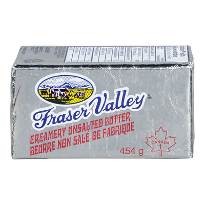 Fraser Valley Creamery Unsalted Butter, 454 g