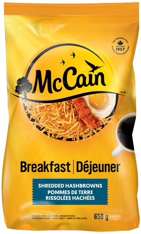MCCAIN SHREDDED HASHBROWNS 650 900 G