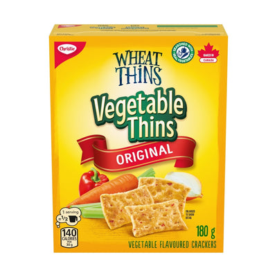 Wheat Thins Vegetable Thins Original Crackers, 180 g