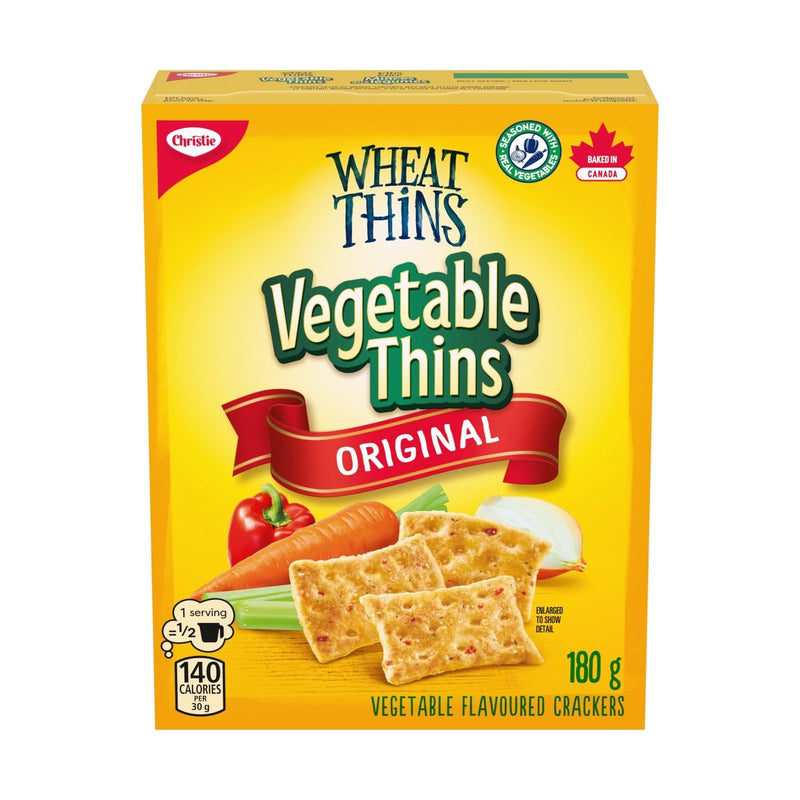 Wheat Thins Vegetable Thins Original Crackers, 180 g