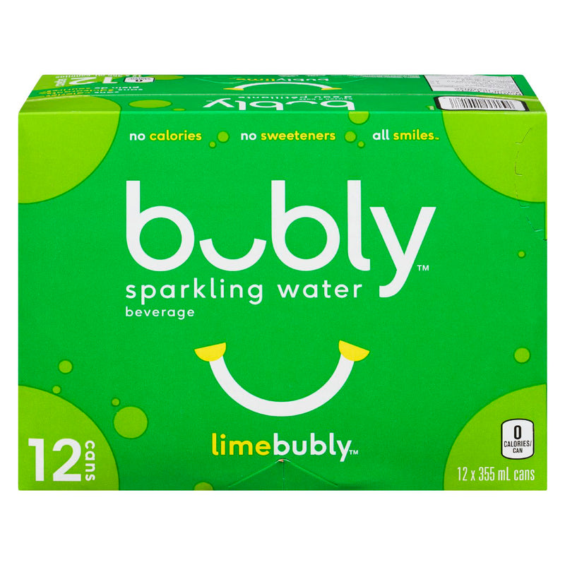 BUBLY Lime Sparkling Water 355mL 12 Pack